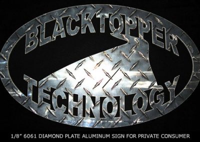 1/8″ 6061 Diamond Plate Aluminum Sign for Private Consumer